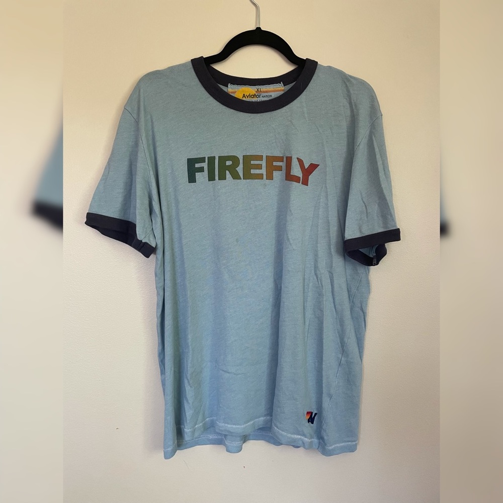 RARE Aviator Nation x Firefly Tee w/ free sticker
